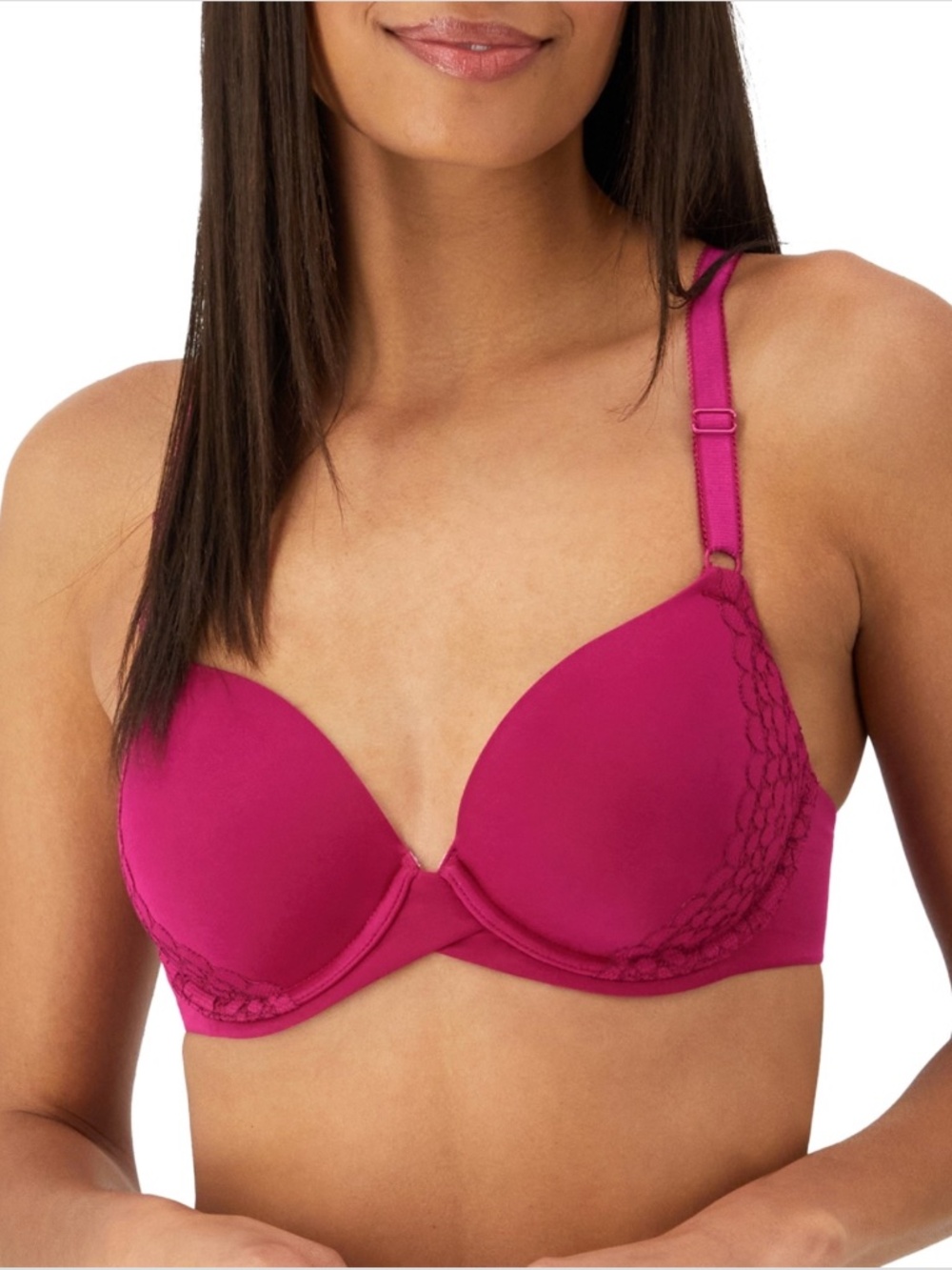 Maidenform One Fab Fit 2.0 T-Shirt Shaping Underwire Bra Fresh Berry/Purple NWT